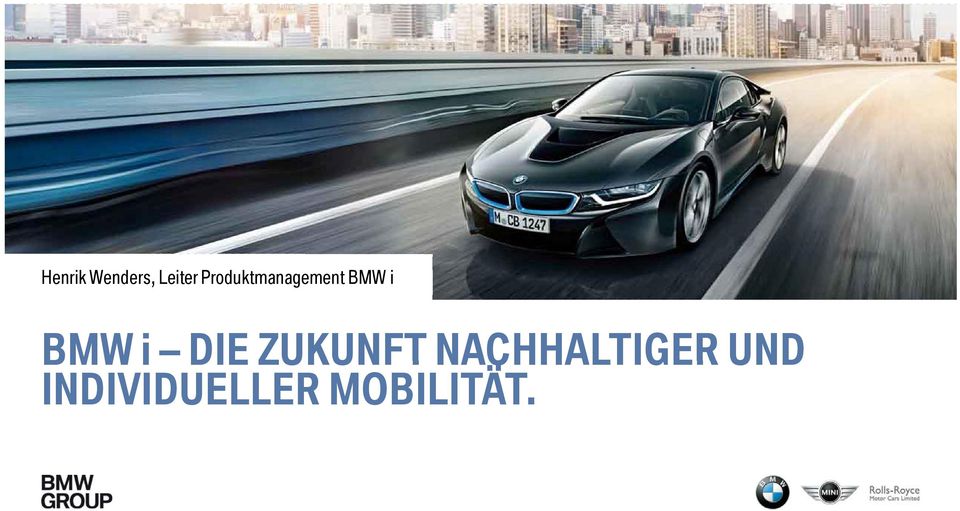BMW i DIE ZUKUNFT