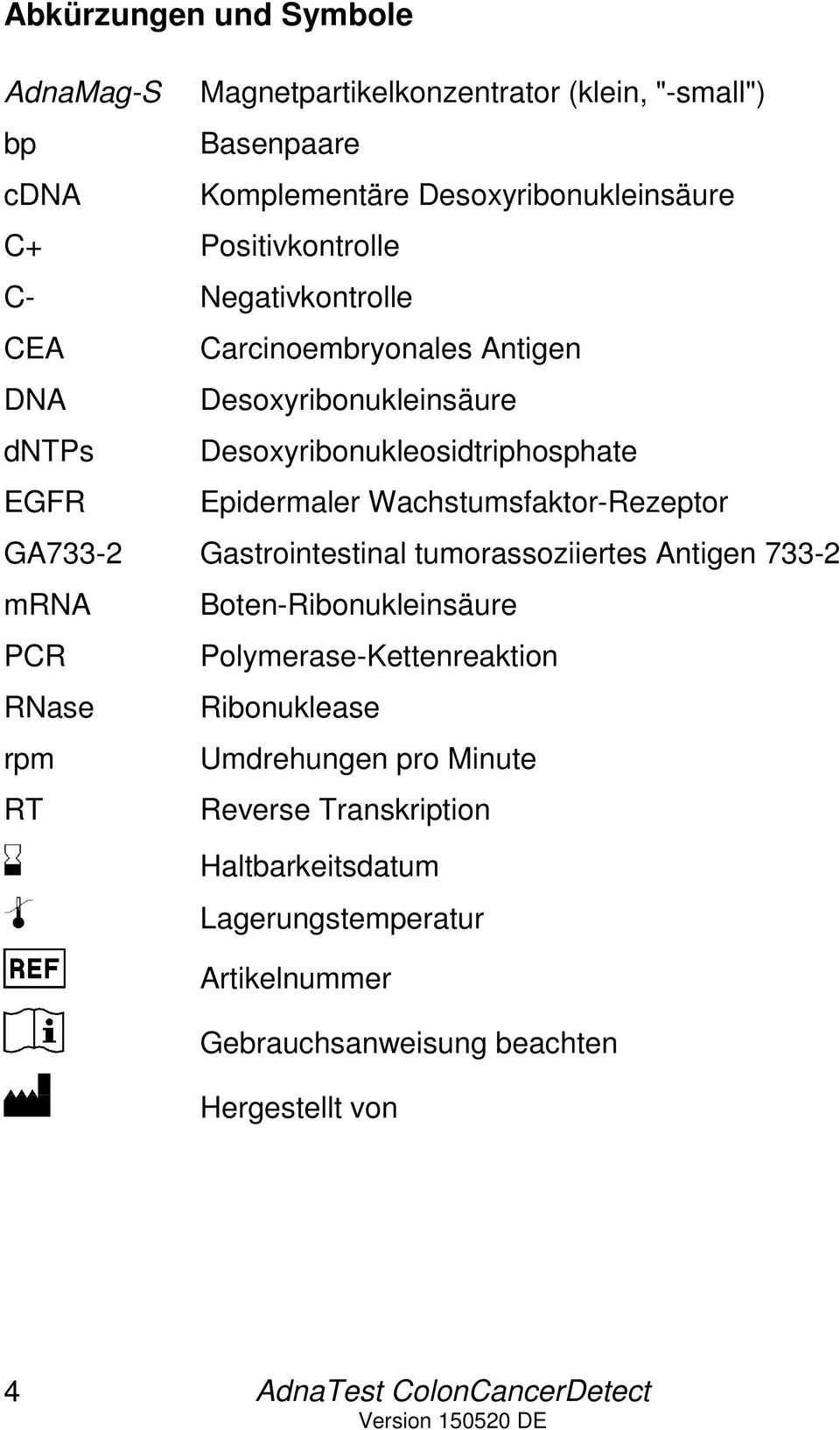 Epidermaler Wachstumsfaktor-Rezeptor GA733-2 Gastrointestinal tumorassoziiertes Antigen 733-2 mrna Boten-Ribonukleinsäure PCR