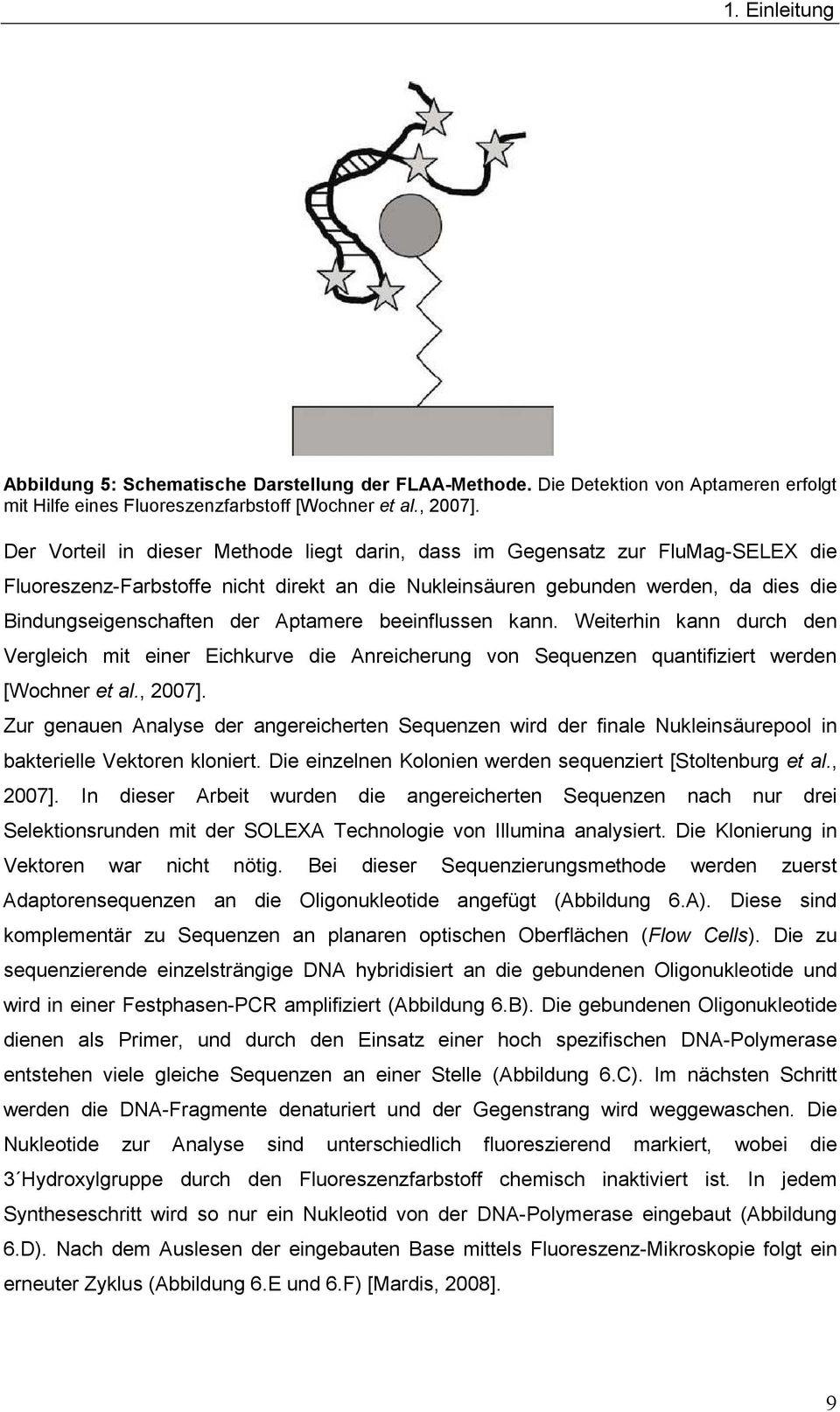 Aptamere beeinflussen kann. Weiterhin kann durch den Vergleich mit einer Eichkurve die Anreicherung von Sequenzen quantifiziert werden [Wochner et al., 2007].