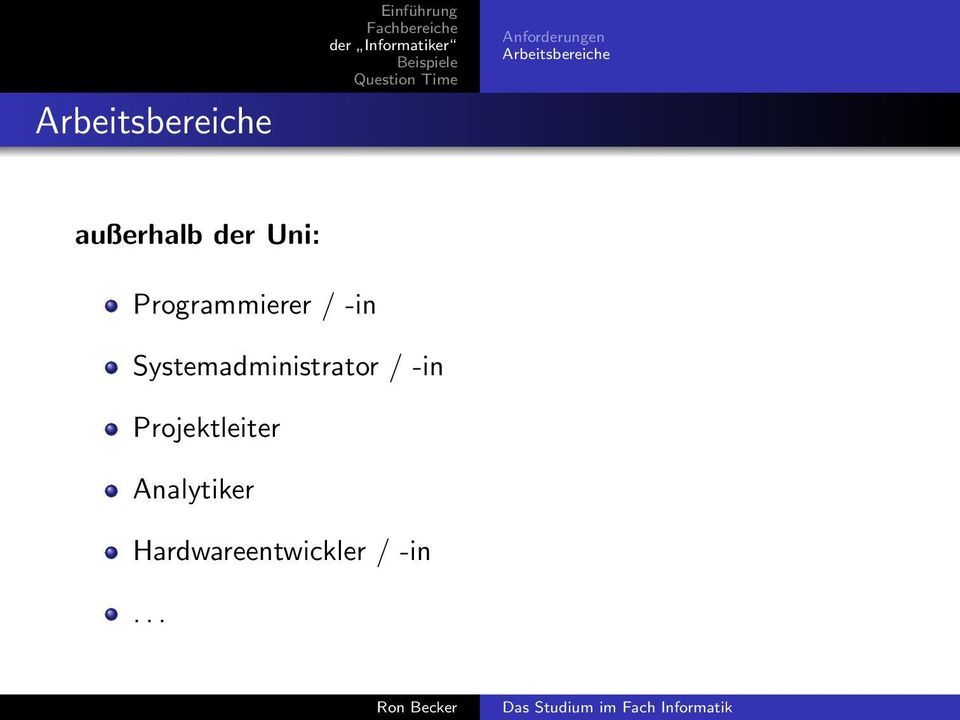 Programmierer / -in Systemadministrator