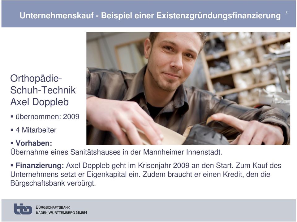 Mannheimer Innenstadt. l Finanzierung: Axel Doppleb geht im Krisenjahr 2009 an den Start.