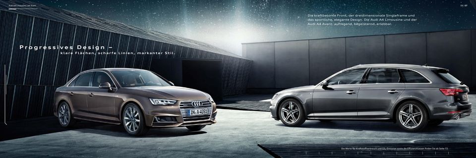 Die Audi A4 Limousine und der Audi A4 Avant: aufregend,