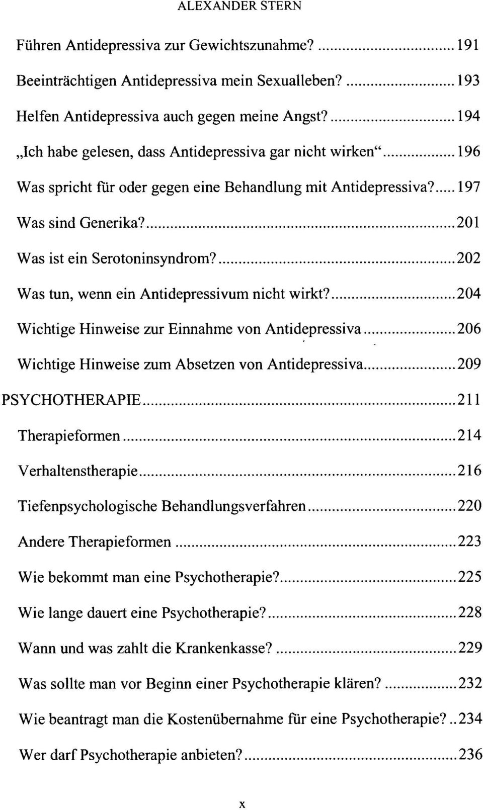 202 Was tun, wenn ein Antidepressivum nicht wirkt?