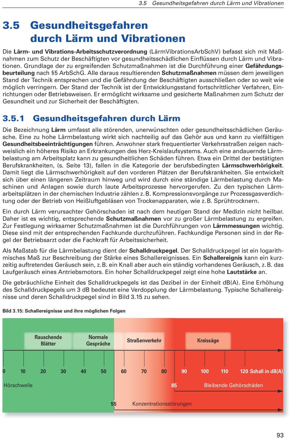 gesundheitsschädlichen Einflüssen durch Lärm und Vibrationen. Grundlage der zu ergreifenden Schutzmaßnahmen ist die Durchführung einer Gefährdungsbeurteilung nach 5 ArbSchG.