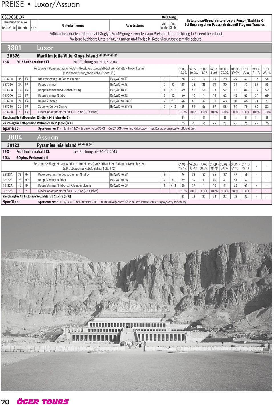 2014 Reisepreis= Flugpreis laut Anbieter + Hotelpreis (x Anzahl Nächte) - Rabatte + Nebenkosten 15.05.