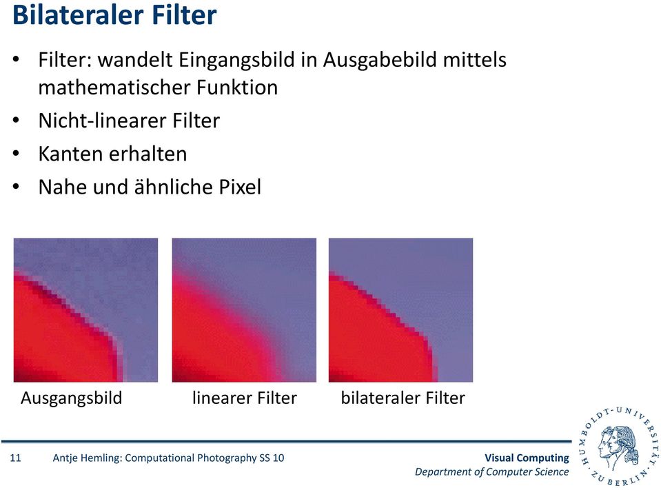 linearer Filter Kanten erhalten Nahe und ähnliche