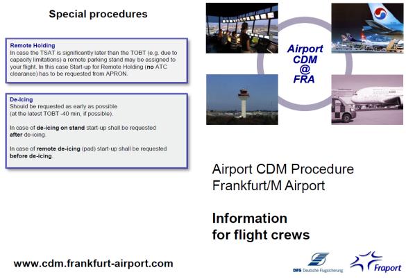 Airport CDM harmonization Germany Deliverables Standardization of document structure
