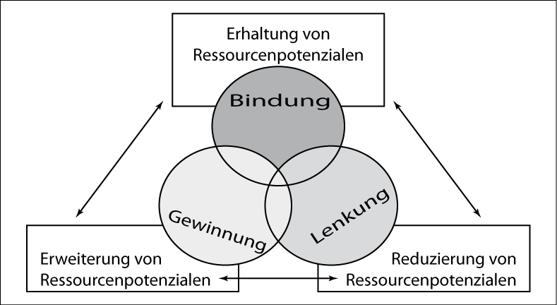 Gewinnung, Lenkung und Bindung von engagierten Jugendlichen im Sportverein Grafische Darstellung nach Klimecki, R.G., Gmür, M. & Klimecki, G. (2005).