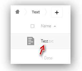 Textdateien anlegen Im Ordner Text wird nun eine Textdatei erstellt.