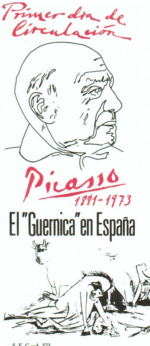 Spanien im Bürgerkrieg 1936 1939 von Hermann Müller Guernica von Pablo Picasso Jubiläums-Blockausgabe 1981 zum 100.