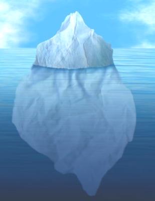 Eisbergmodell Umgangston Krankenstand /AU Fehlende Wertschätzung Kommunikationsdefizite Stress