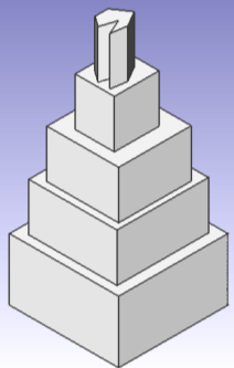 Turmbau 1. Erstelle einen Quader mit den Maßen 80 x 40 x 80 (Breite, Höhe, Tiefe). (Die Anleitung dazu befindet sich unter Der erste Körper.) 2.
