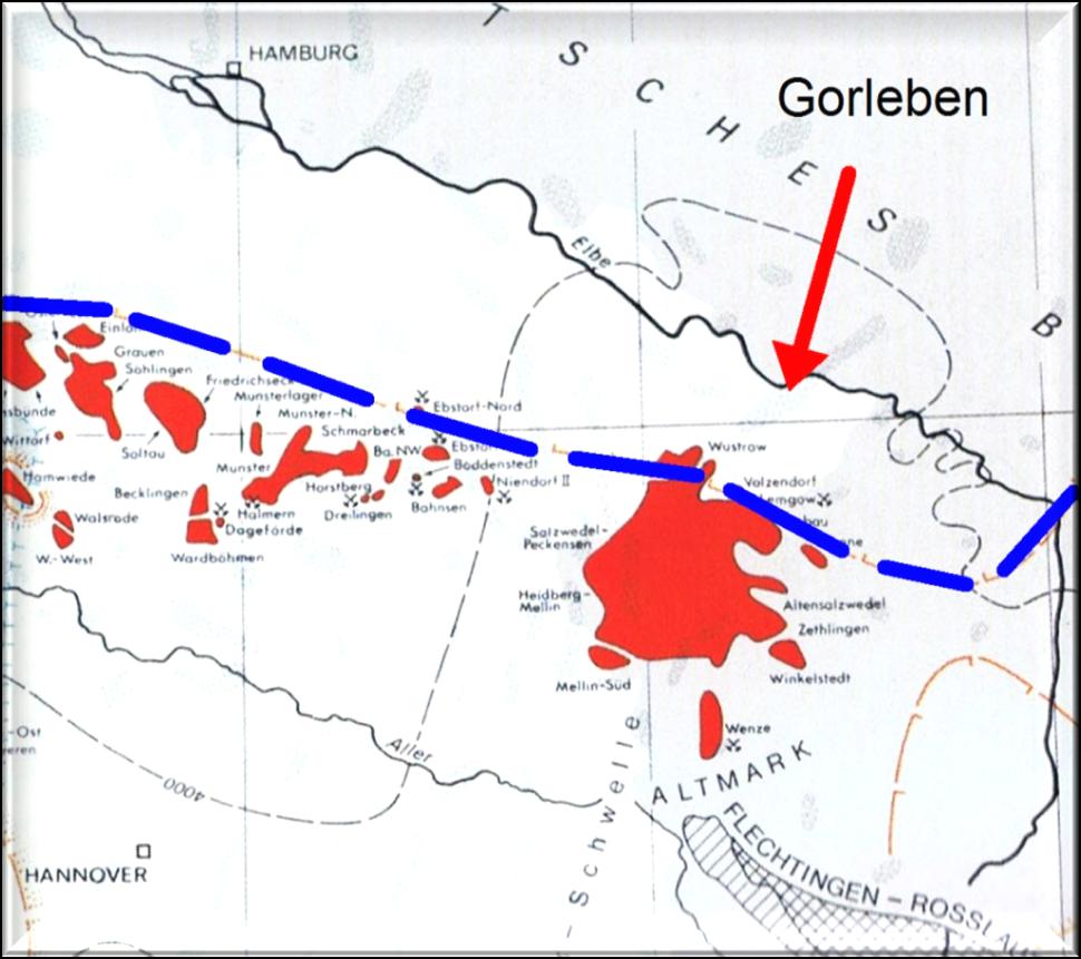 9 Quelle: KOSINOWSKI et al. (1997) Abb. 9: Kohlenwasserstoffvorkommen in Norddeutschland (Ausschnitt aus KOSINOWSKI et al. 1997, dort Abb.