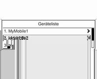 Infotainment System 211 Ein in der Geräteliste gespeichertes Mobiltelefon verbinden Gewünschtes Mobiltelefon auswählen und anschließend im angezeigten Menü die Option Auswählen auswählen.