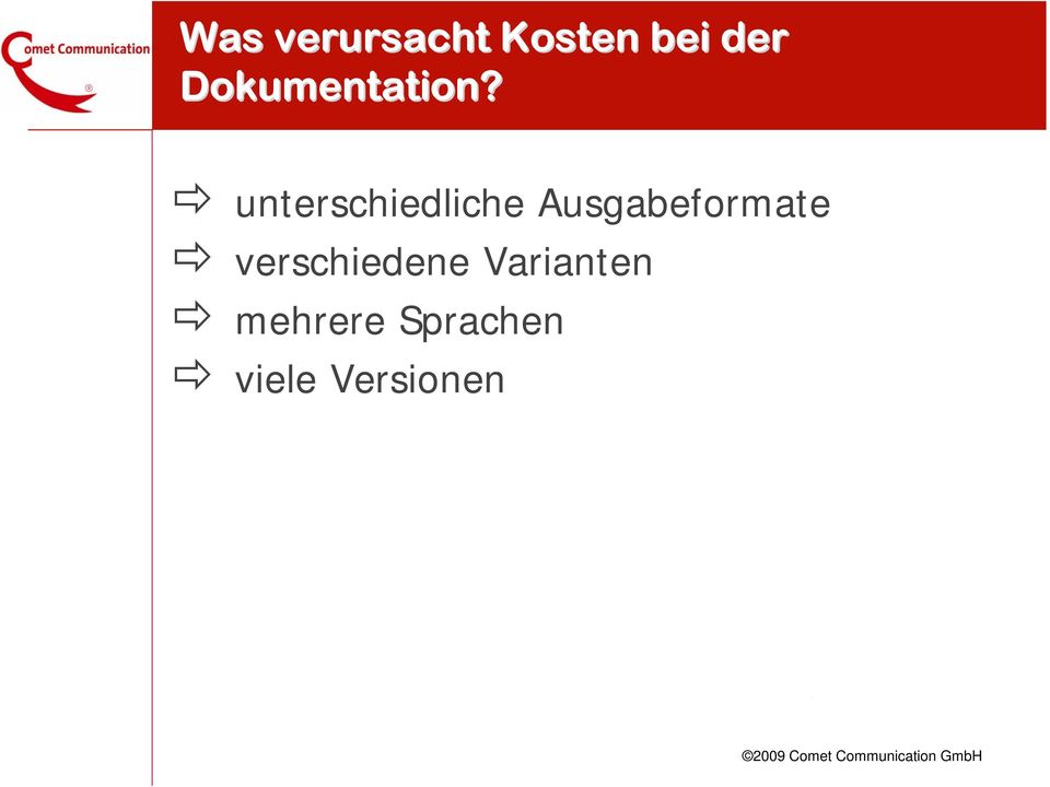 unterschiedliche Ausgabeformate