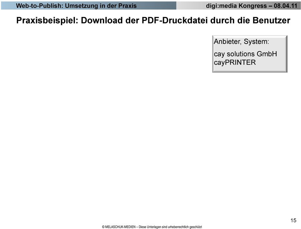 PDF-Druckdatei durch die Benutzer