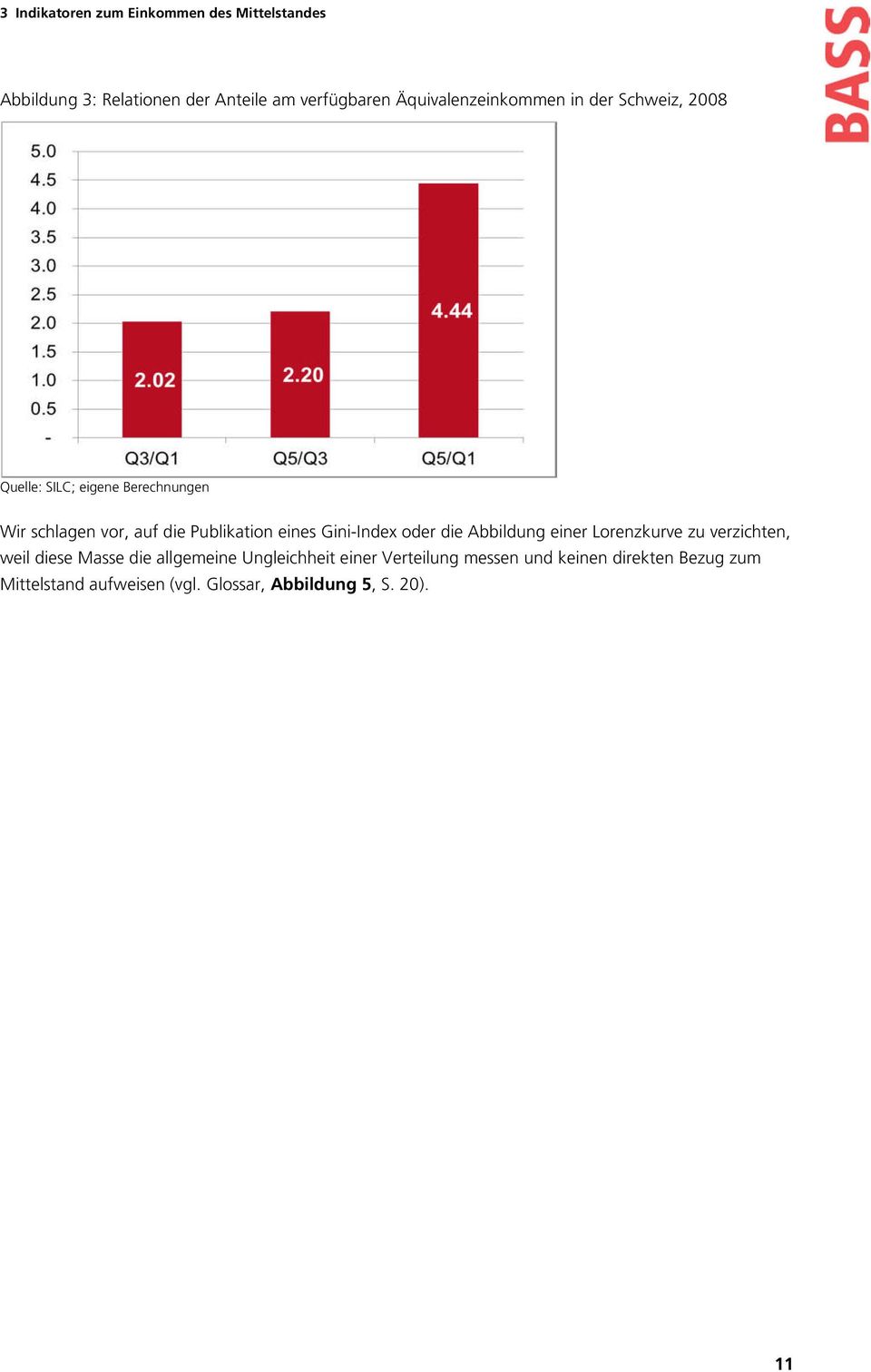 Publikation eines Gini-Index oder die Abbildung einer Lorenzkurve zu verzichten, weil diese Masse die