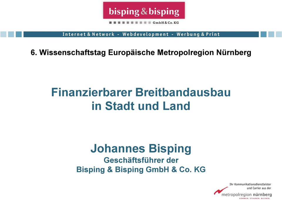 Johannes Bisping Geschäftsführer der Bisping & Bisping
