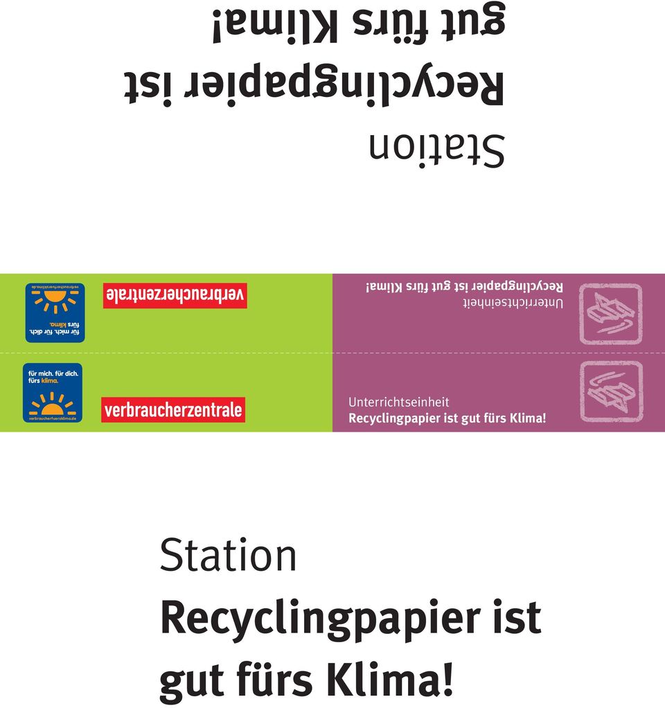 de Station Recyclingpapier ist gut fürs Klima!