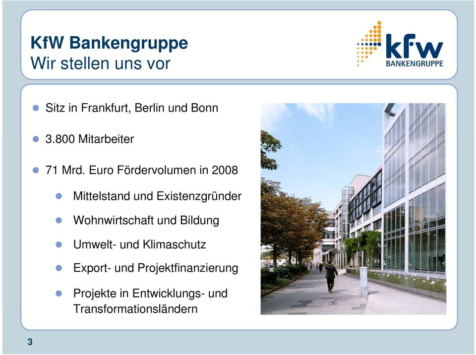 Euro Fördervolumen in 2008 Mittelstand und Existenzgründer Wohnwirtschaft