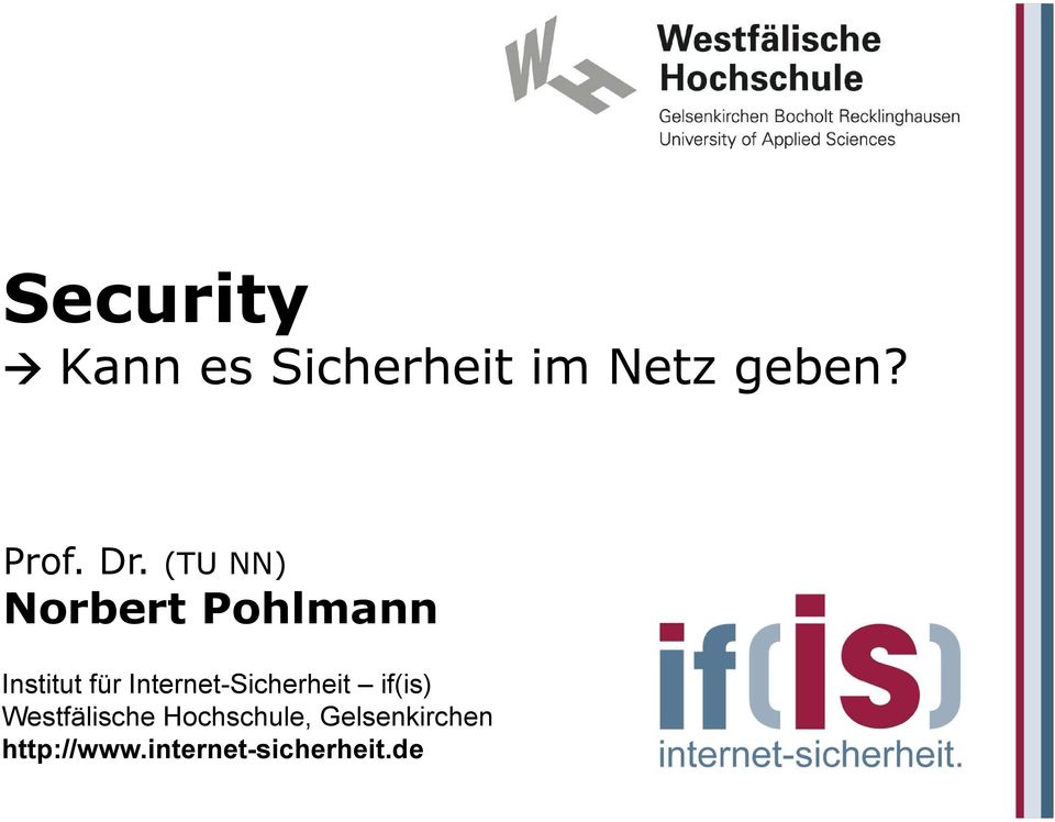 Internet-Sicherheit if(is) Westfälische