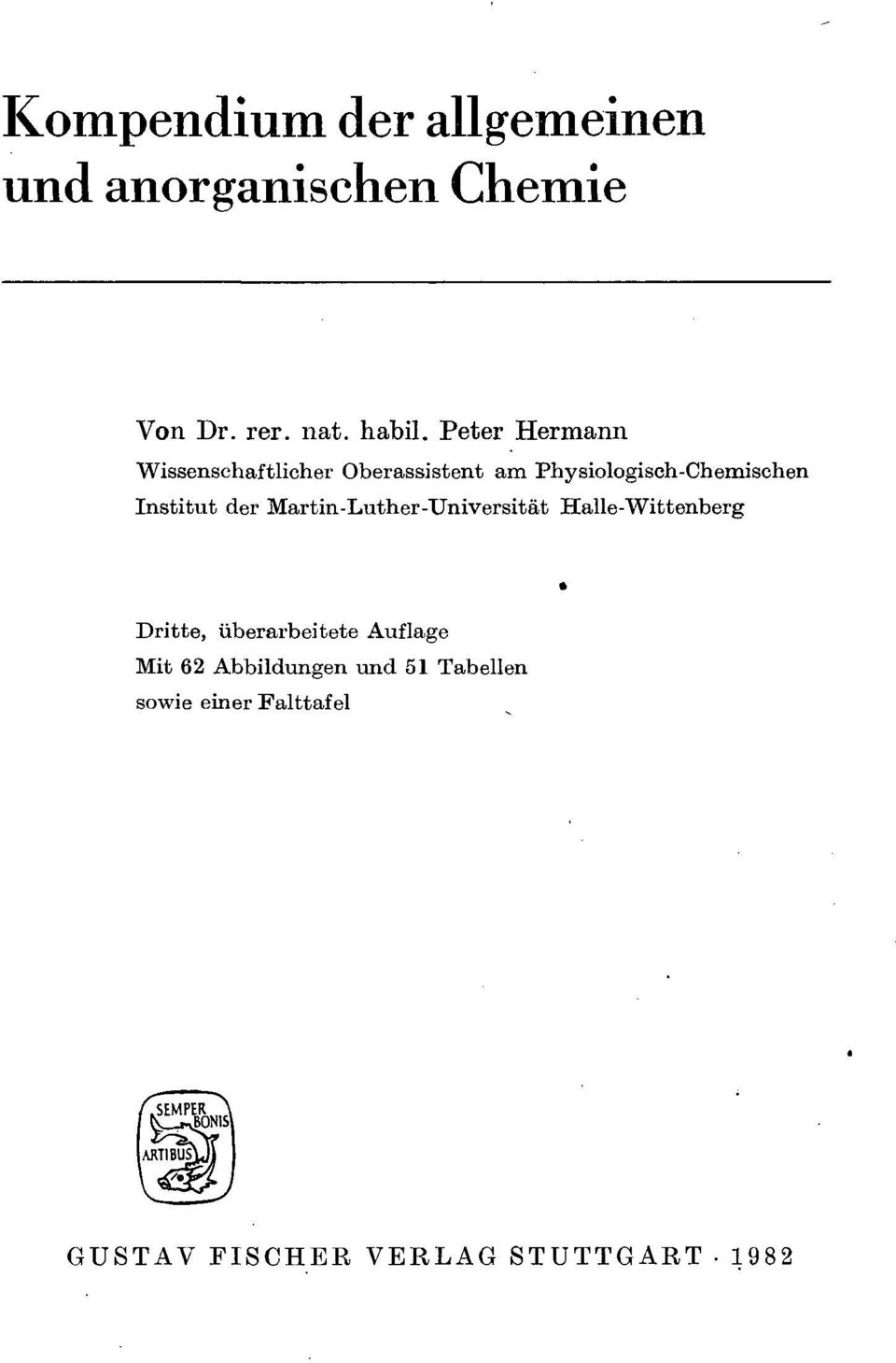 Institut der Martin-Luther-Universität Halle-Wittenberg Dritte, überarbeitete