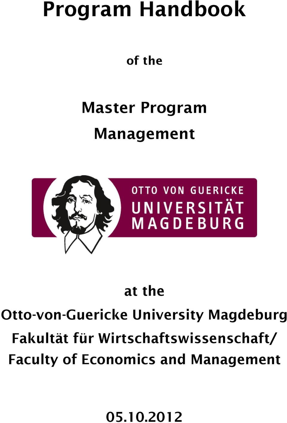 University Magdeburg Fakultät für