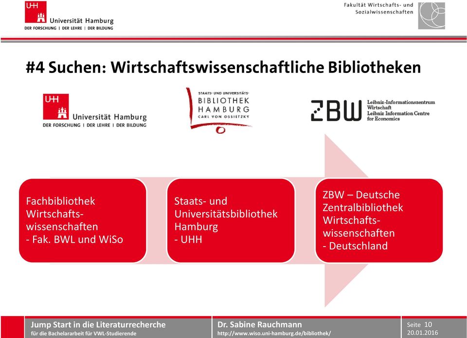 BWL und WiSo Staats-und Universitätsbibliothek Hamburg -UHH