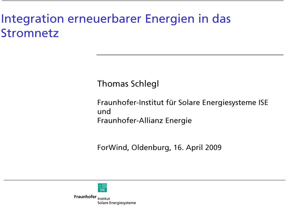 Fraunhofer-Institut für Solare