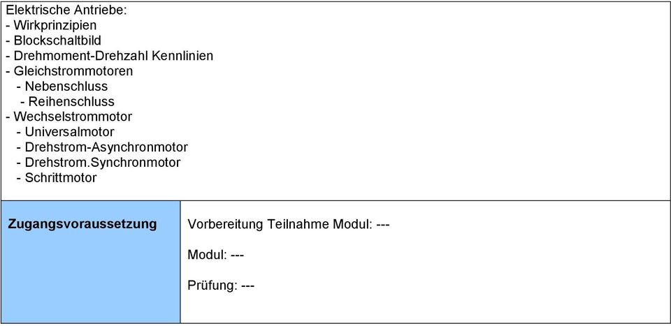 Universalmotor - Drehstrom-Asynchronmotor - Drehstrom.