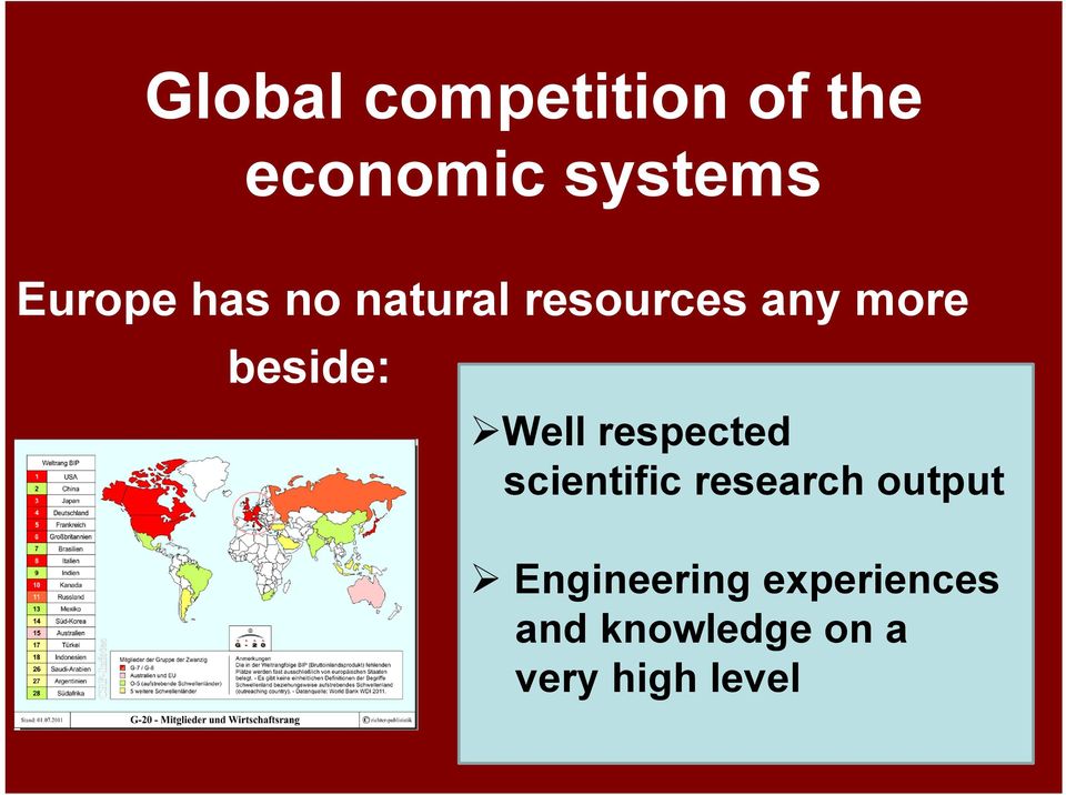 beside: Well respected scientific research