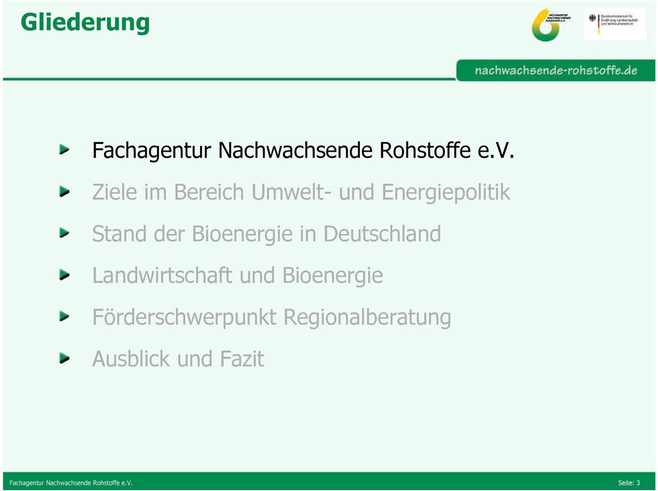 Deutschland Landwirtschaft und Bioenergie