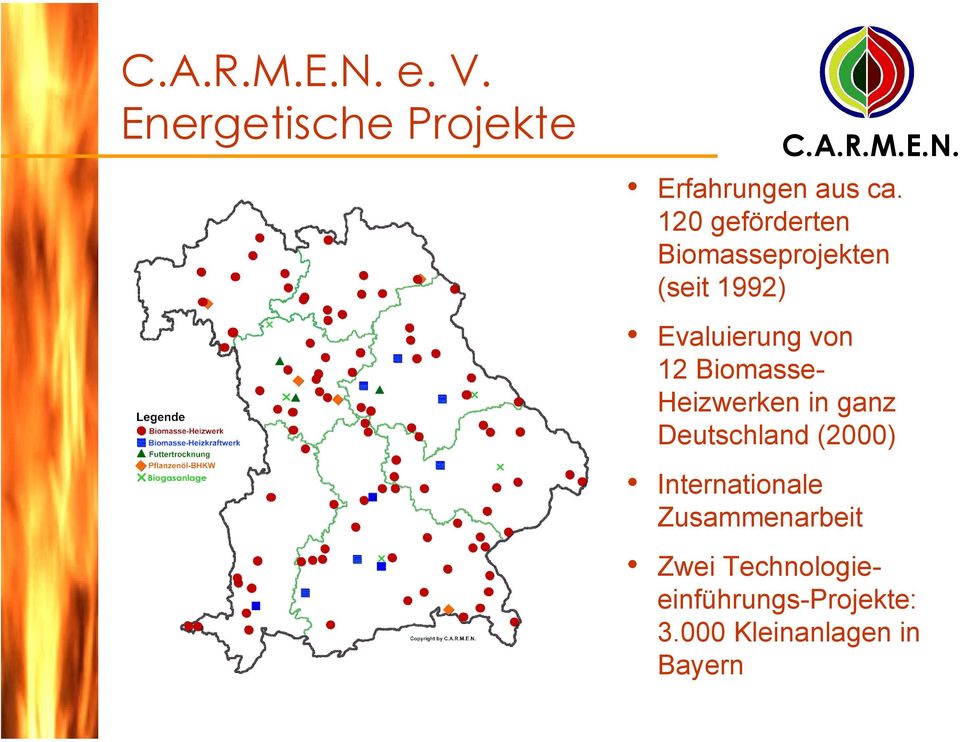 Biomasse- Heizwerken in ganz Deutschland (2000) Internationale