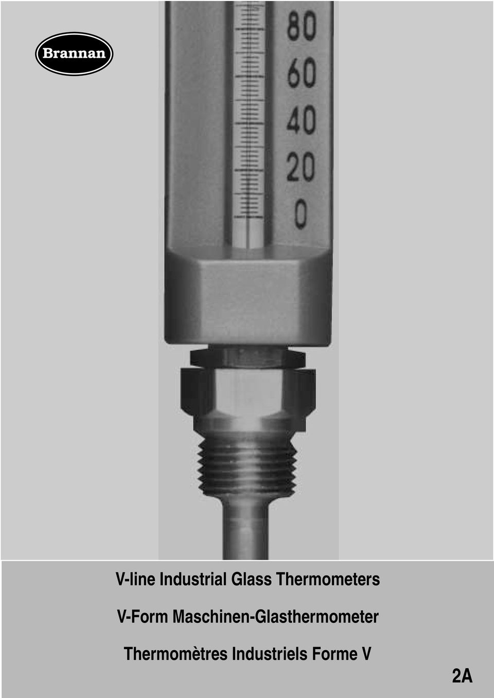 Maschinen-Glasthermometer