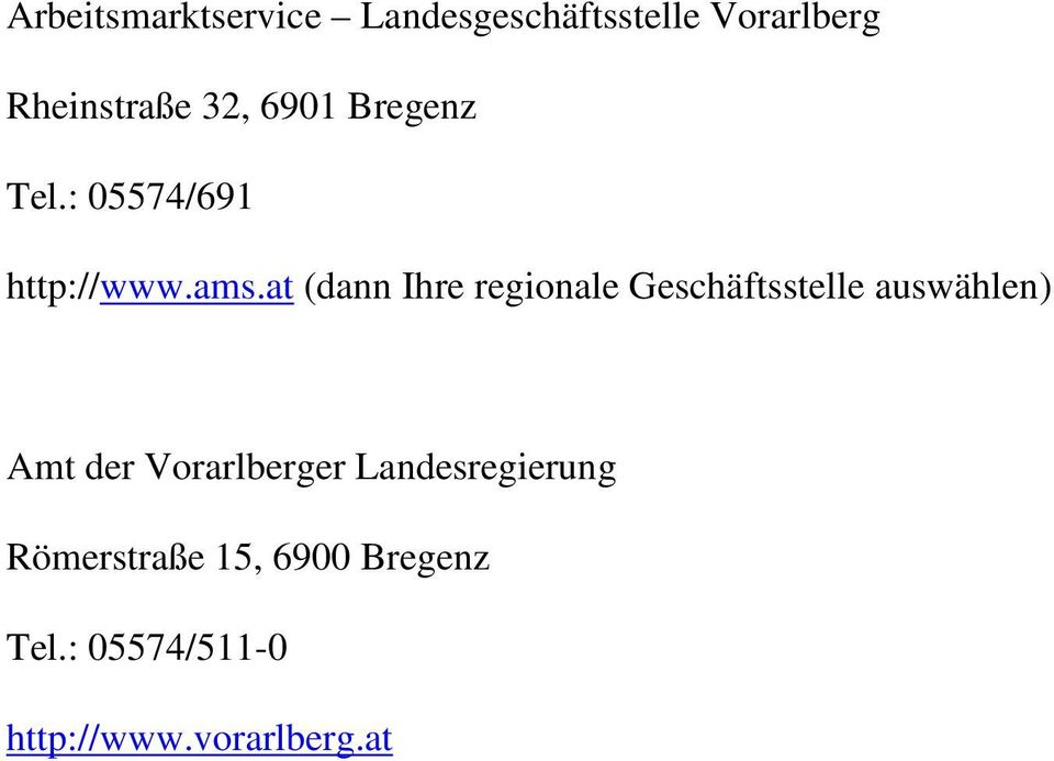 : 05574/691 Amt der Vorarlberger Landesregierung