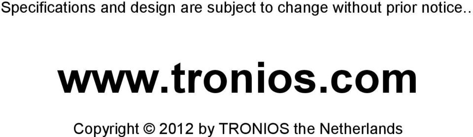 notice.. www.tronios.