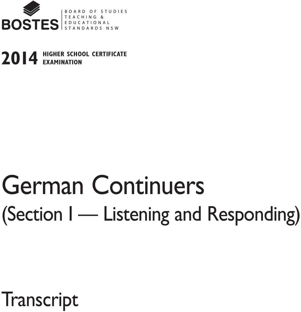 German Continuers (Section