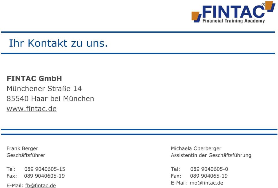 de Frank Berger Geschäftsführer Michaela Oberberger Assistentin der