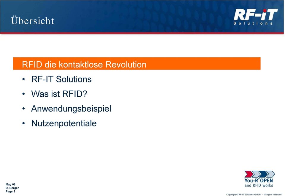 Solutions Was ist RFID?