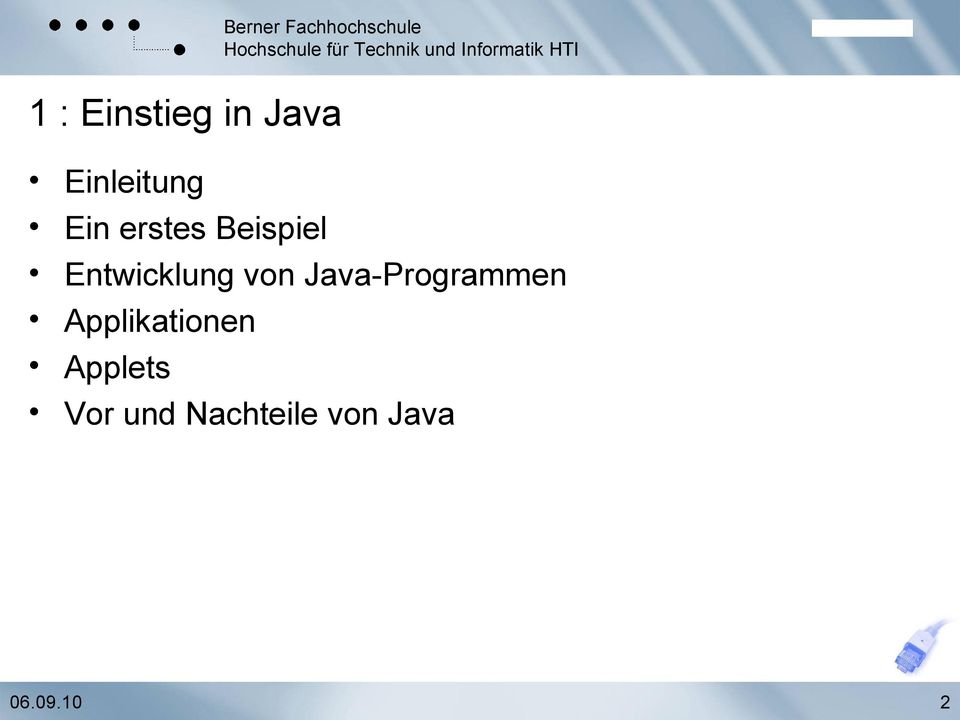 Entwicklung von Java-Programmen