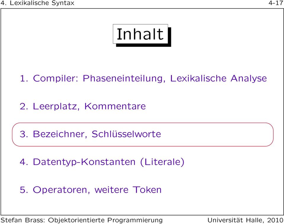 Leerplatz, Kommentare 3.