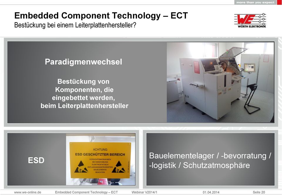 Paradigmenwechsel Bestückung von Komponenten, die eingebettet