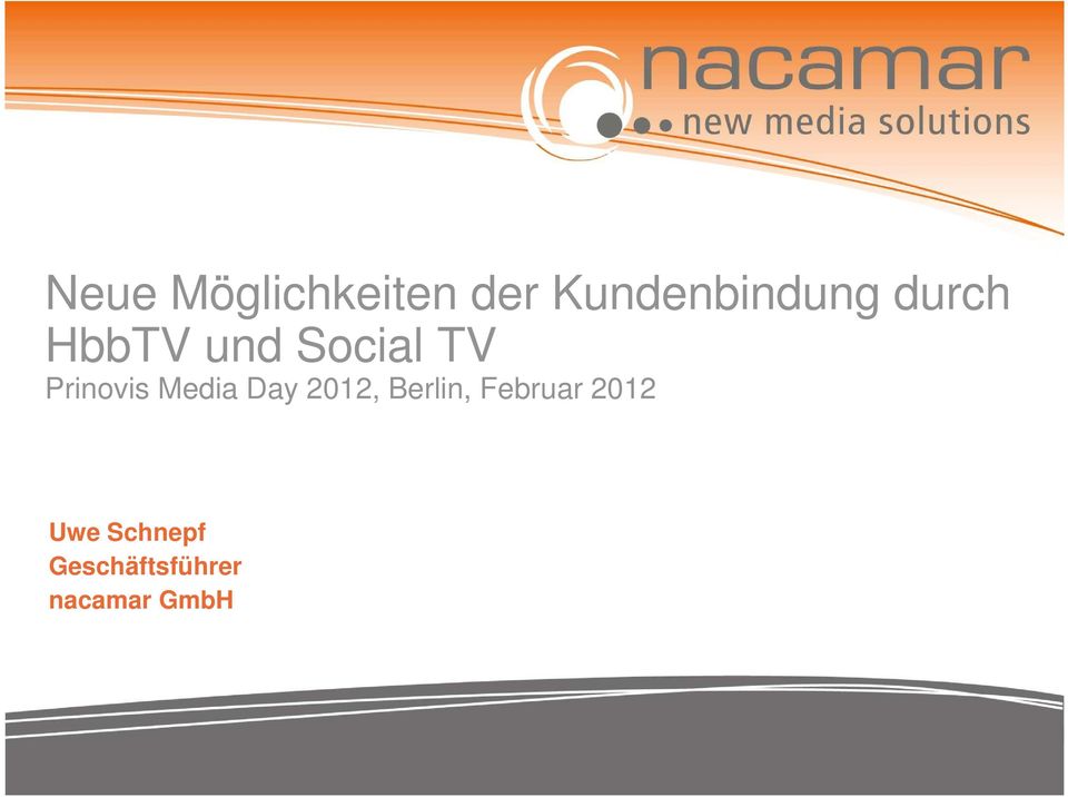 Media Day 2012, Berlin, Februar 2012