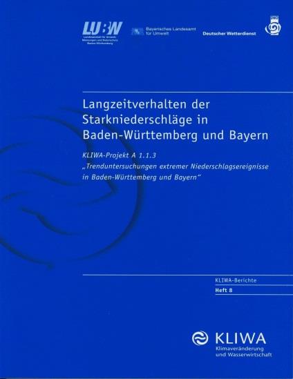 Kooperationen LfU Bayern und DWD: KLIWA (1999) KLIWA - Klimaveränderung und Auswirkungen