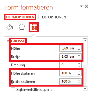 Umgang mit Formen in PowerPoint 2013 Seite 5 von 27 Größe einer Form ändern Wenn Sie die Größe einer erstellten Form ändern wollen, müssen Sie diese zunächst einmal auf der Folie auswählen.