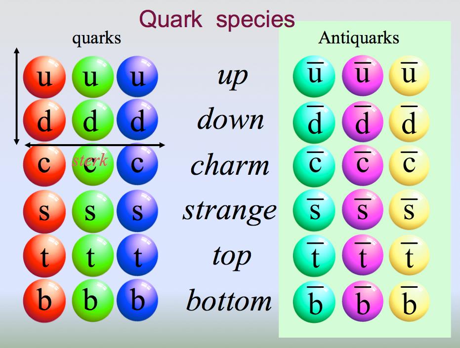Quarks tragen 3