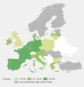 Prävalenz des Cannabiskonsums Europäischer Drogenbericht Epidemiologie des Cannabiskonsums (Eu) Anteil der Cannabiskonsumenten mit