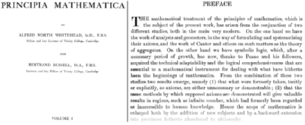 18 1 Einführung Abbildung 1.7: Die Principia Mathematica von Bertrand Russell und Alfred North Whitehead ist eines der berühmtesten mathematischen Werke unserer Geschichte.
