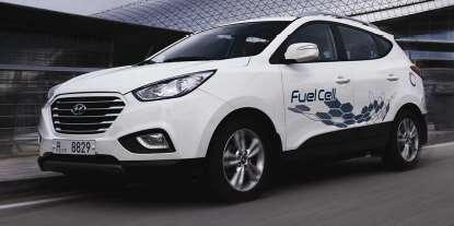 Beispiele: Hyundai ix35 Fuel Cell Einführung: 2012 Leistung: Bz-Leistung: Max. Geschw.