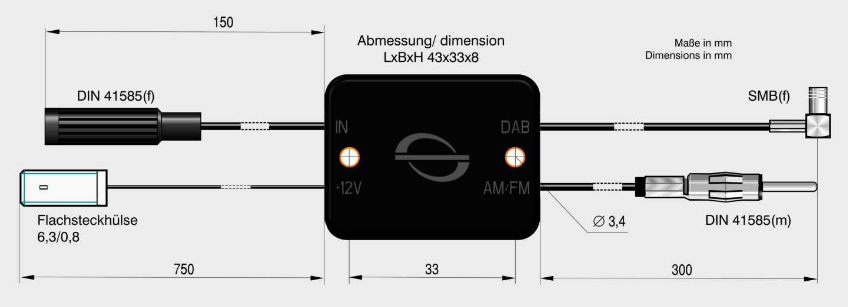 Antenne Blankenburg Lösungen Aktive Wohnmobilantenne UKW/ mit passivem Splitter auch für DAB+ ABB_4724_02 37,99 DAB/ FM Splitter - Frequenzweiche ohne Verstärker DIN/SMB Generiert aus einer aktiven